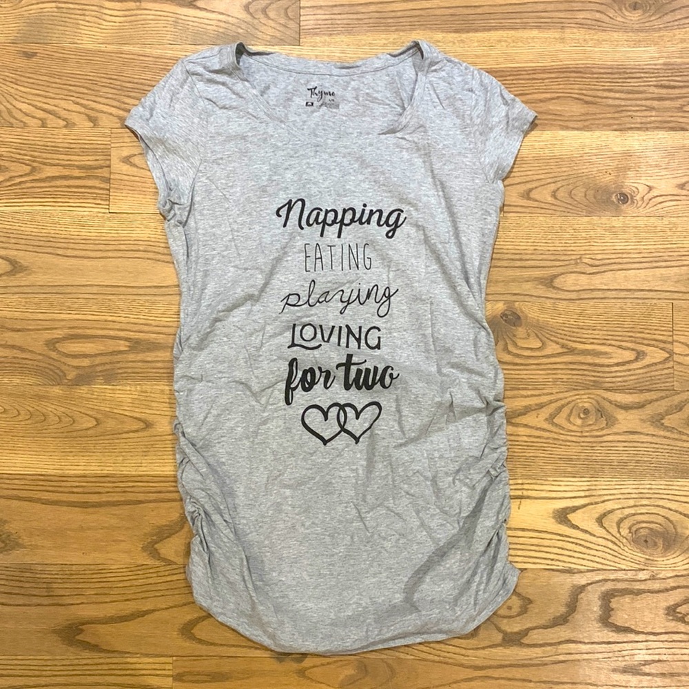 Maternity t-shirt grey